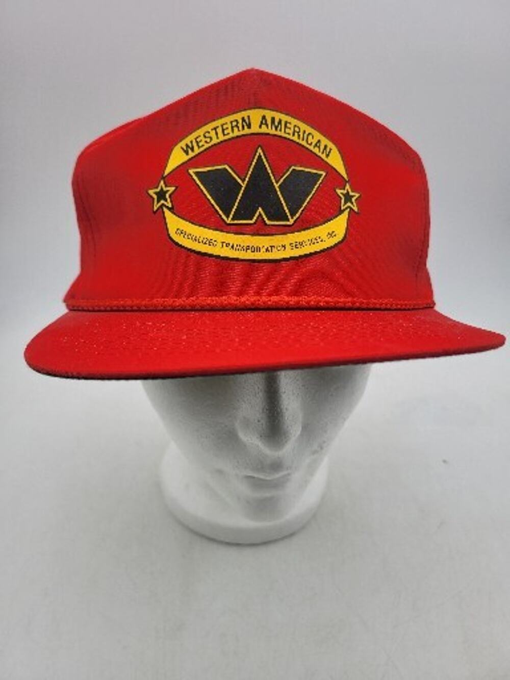 Vintage Western American Specialized Transportation Trucker Hat Rope Snapback